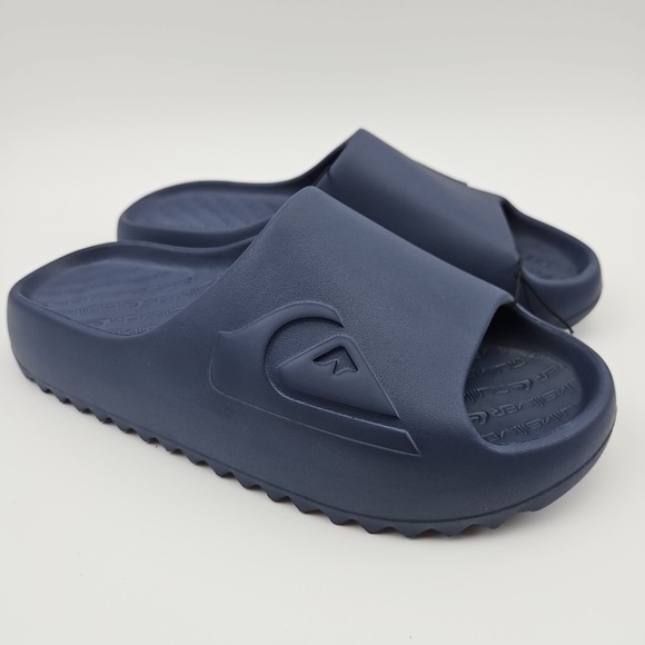 Quiksilver Men's Size 8 Slides Blue Cloudbreak Cloud Break Sandals Shoes New - Picture 1 of 11